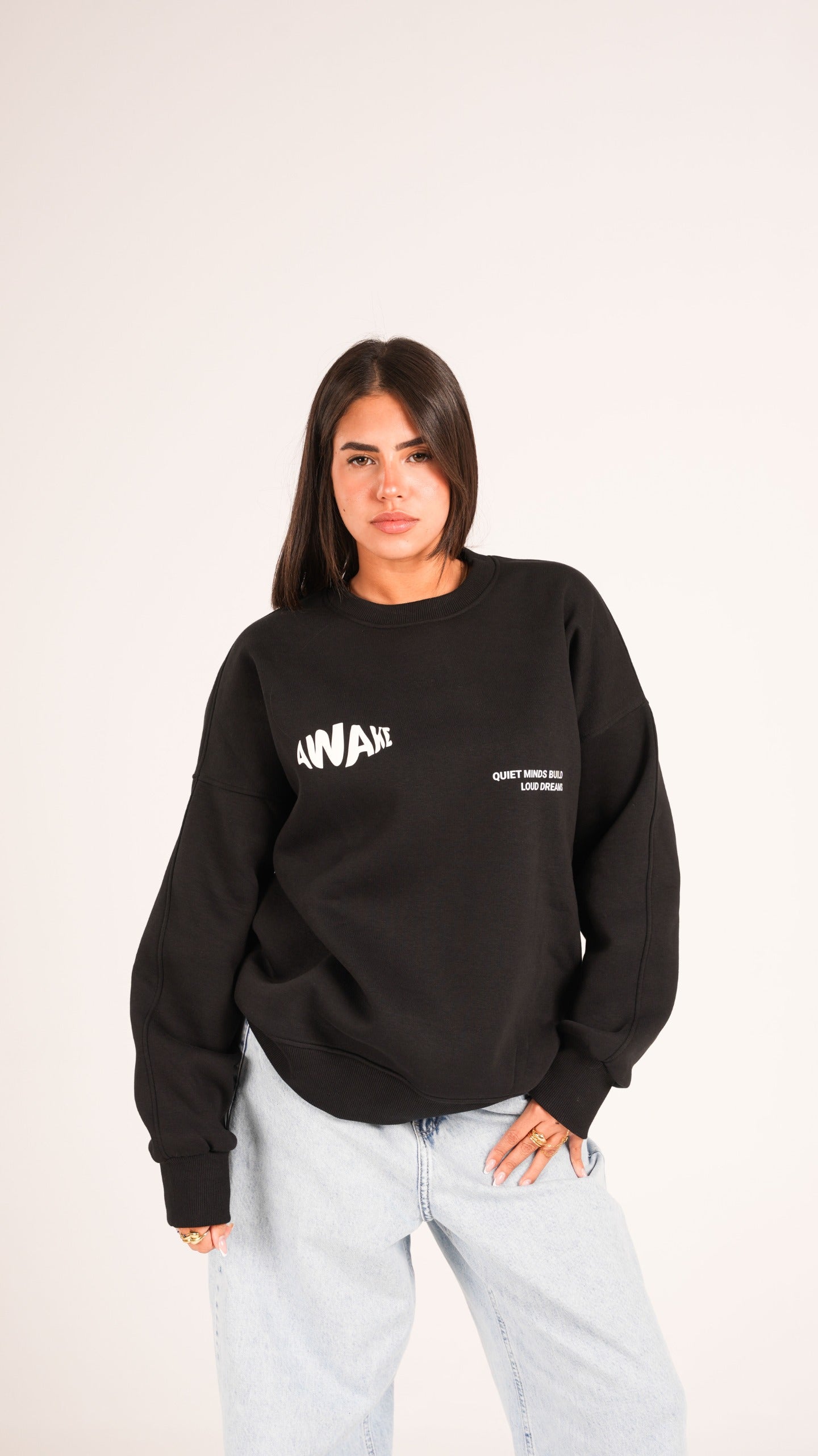 Awake black crewneck