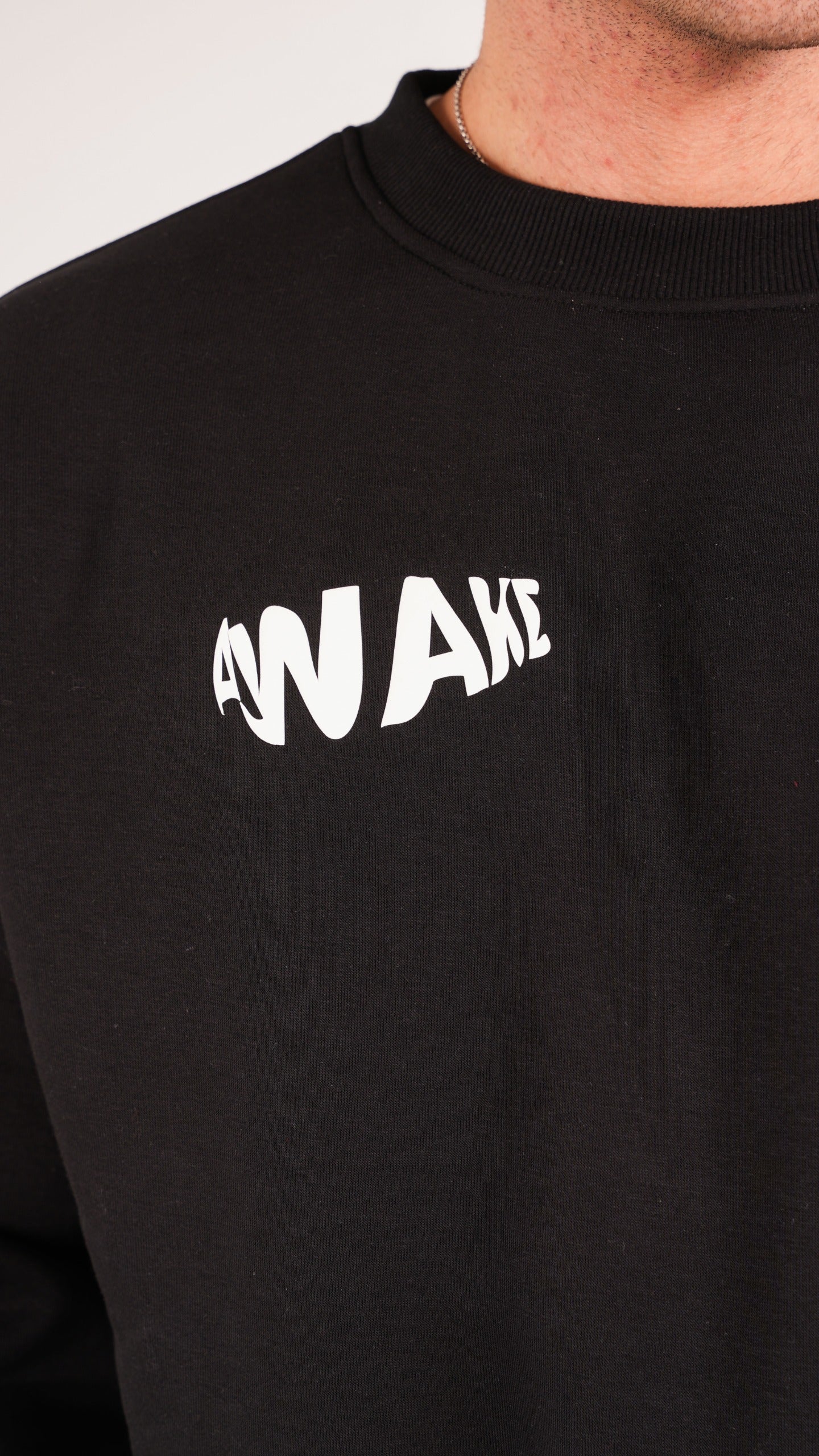 Awake black crewneck