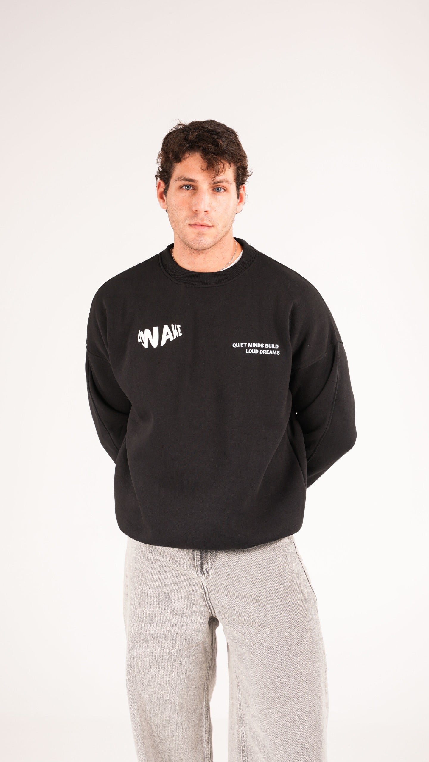 Awake black crewneck