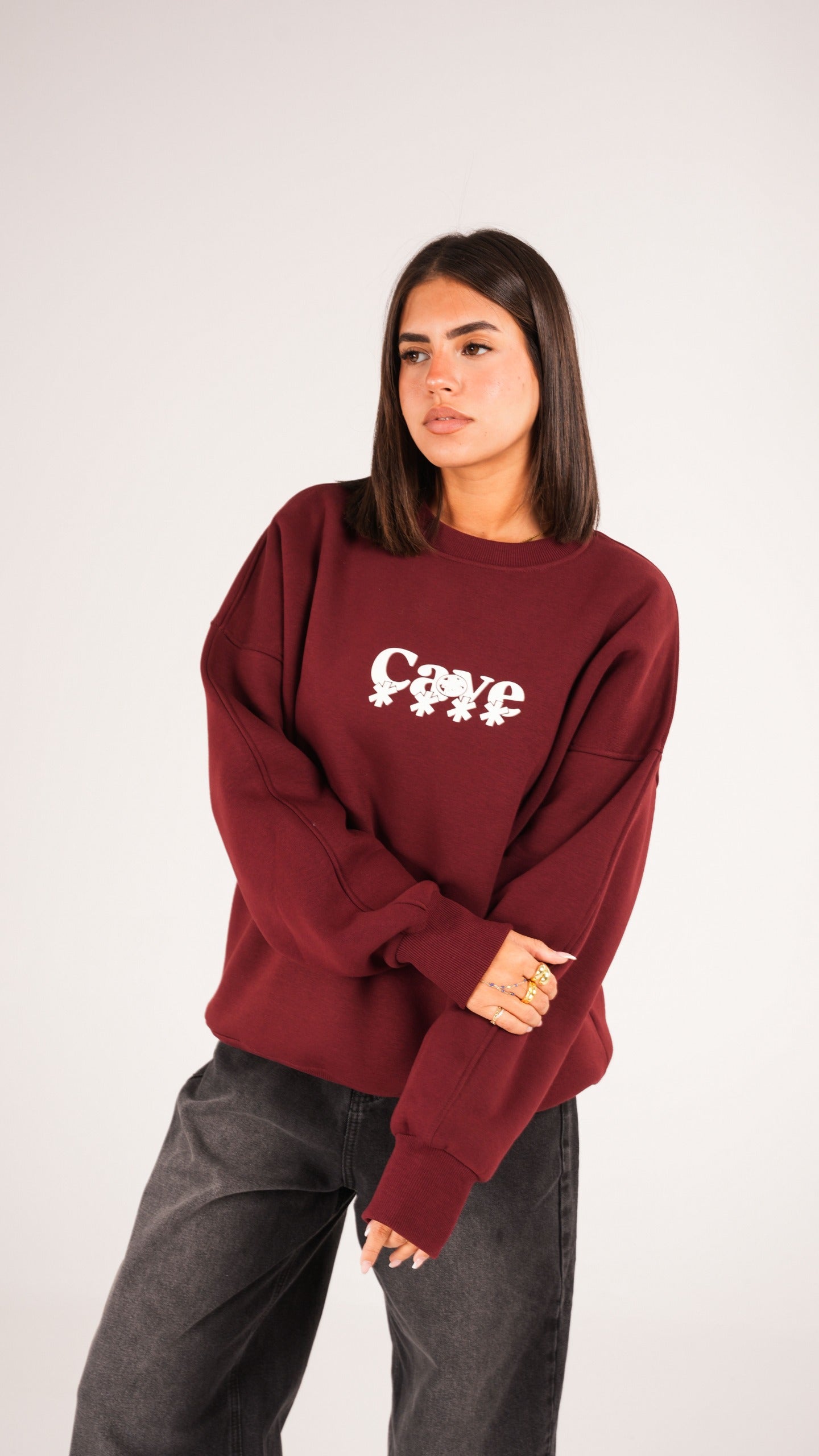 Risk Burgundy crewneck