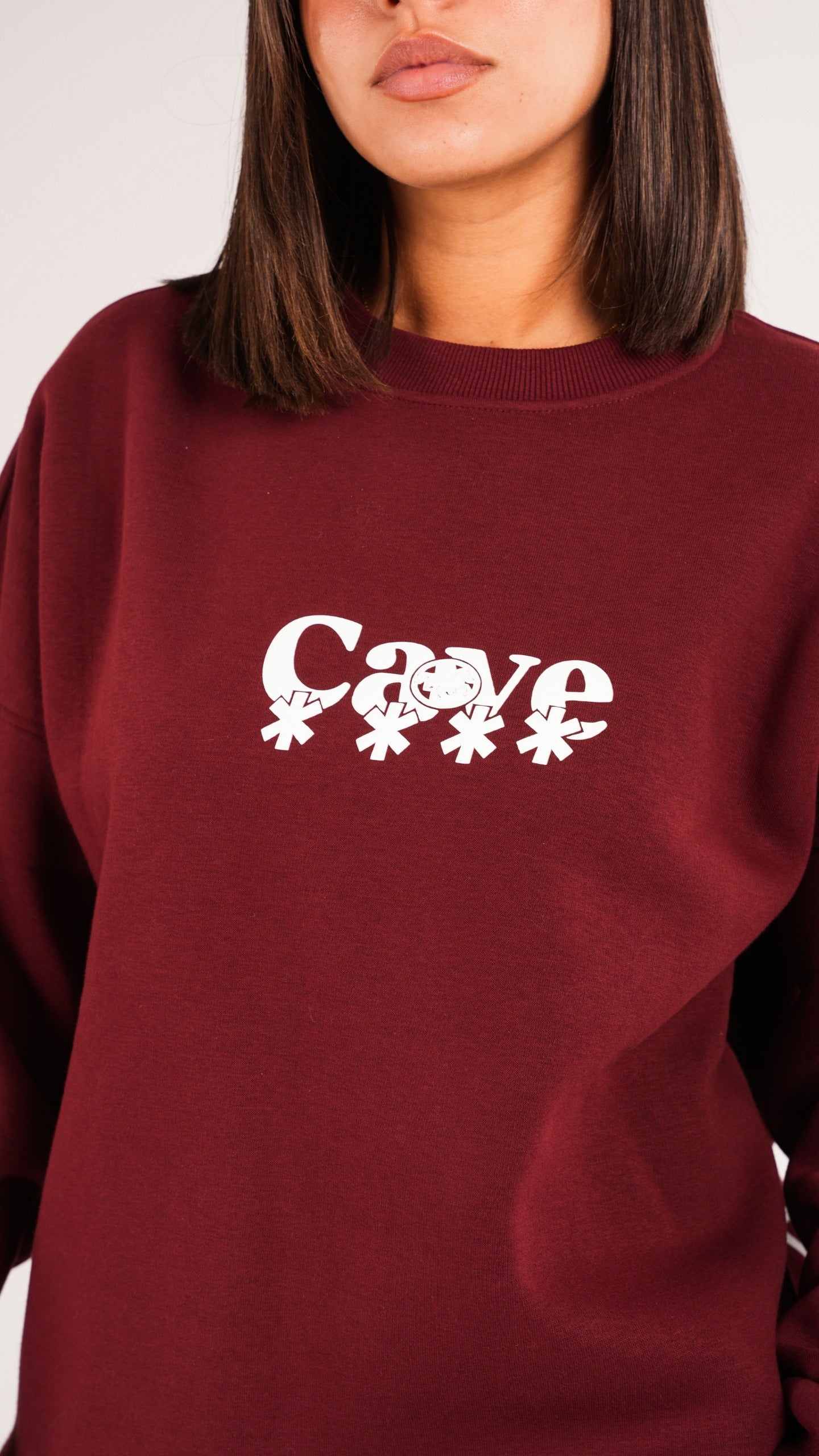 Risk Burgundy crewneck