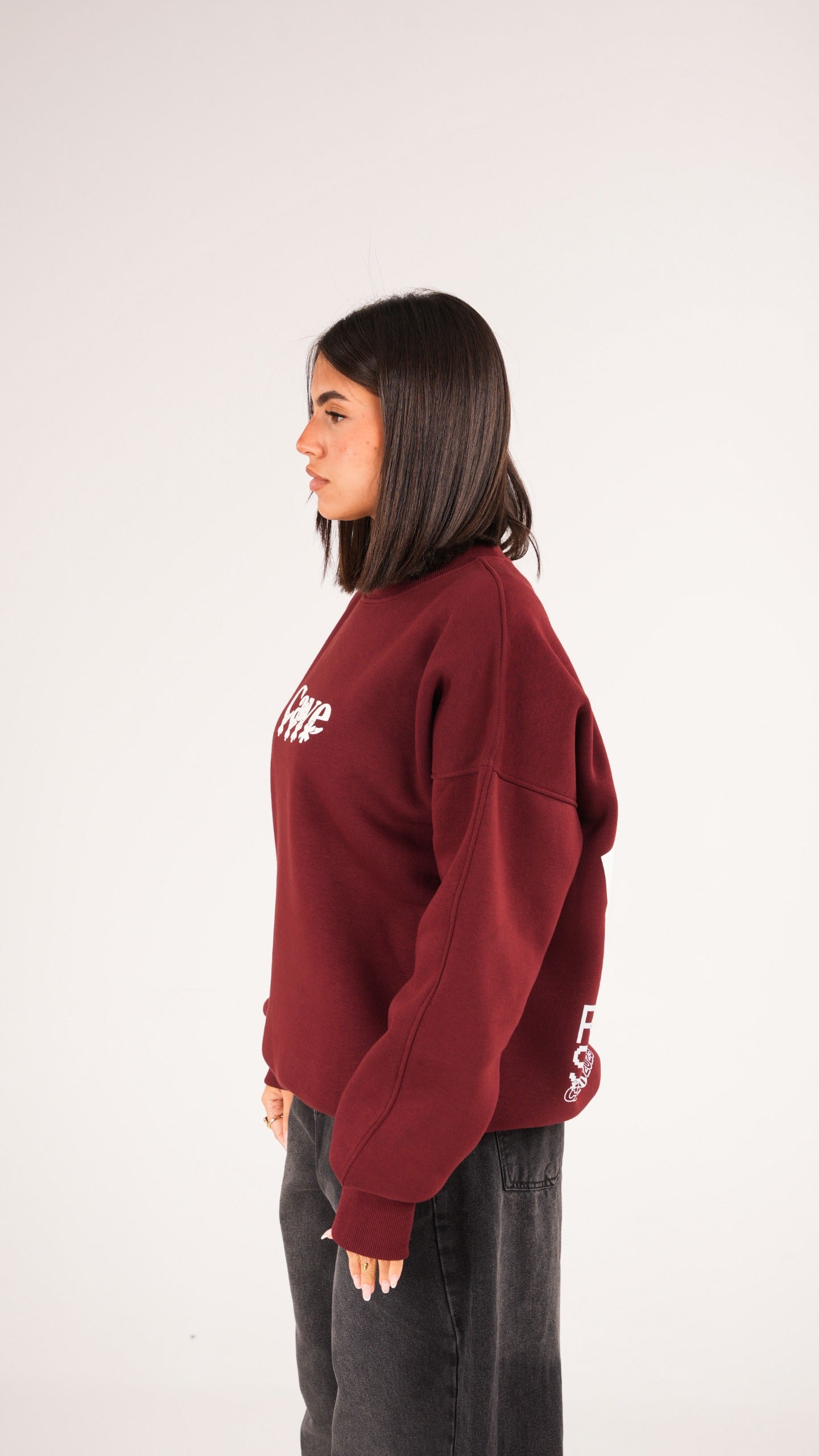 Risk Burgundy crewneck