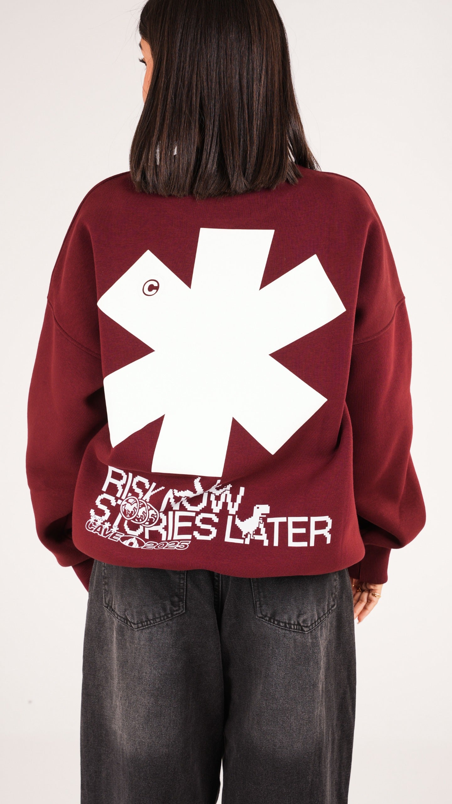 Risk Burgundy crewneck