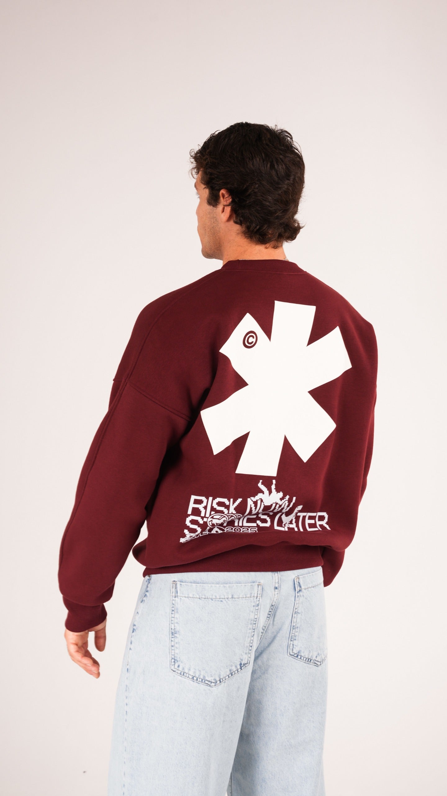 Risk Burgundy crewneck