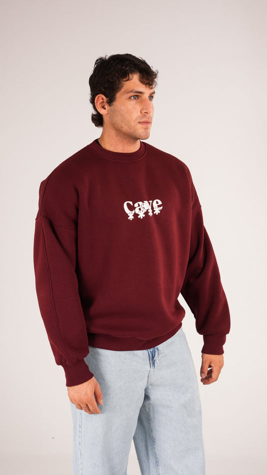 Risk Burgundy crewneck