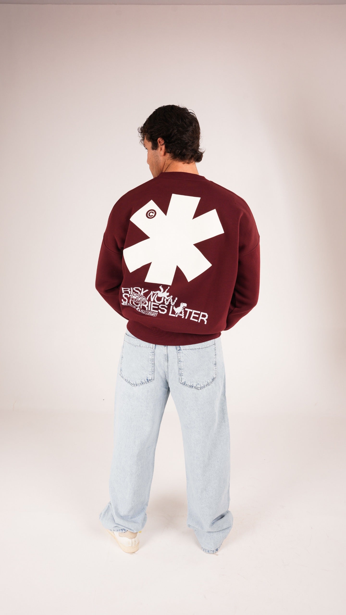 Risk Burgundy crewneck