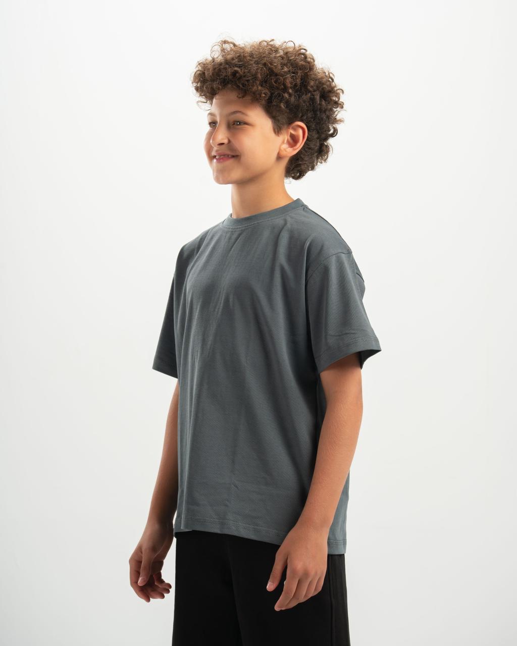 kids basic T-shirt Dark grey