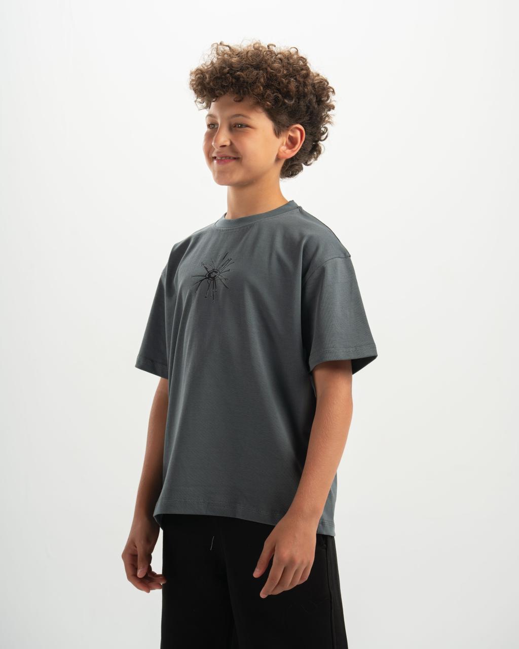 Spikes kids grey T-shirt