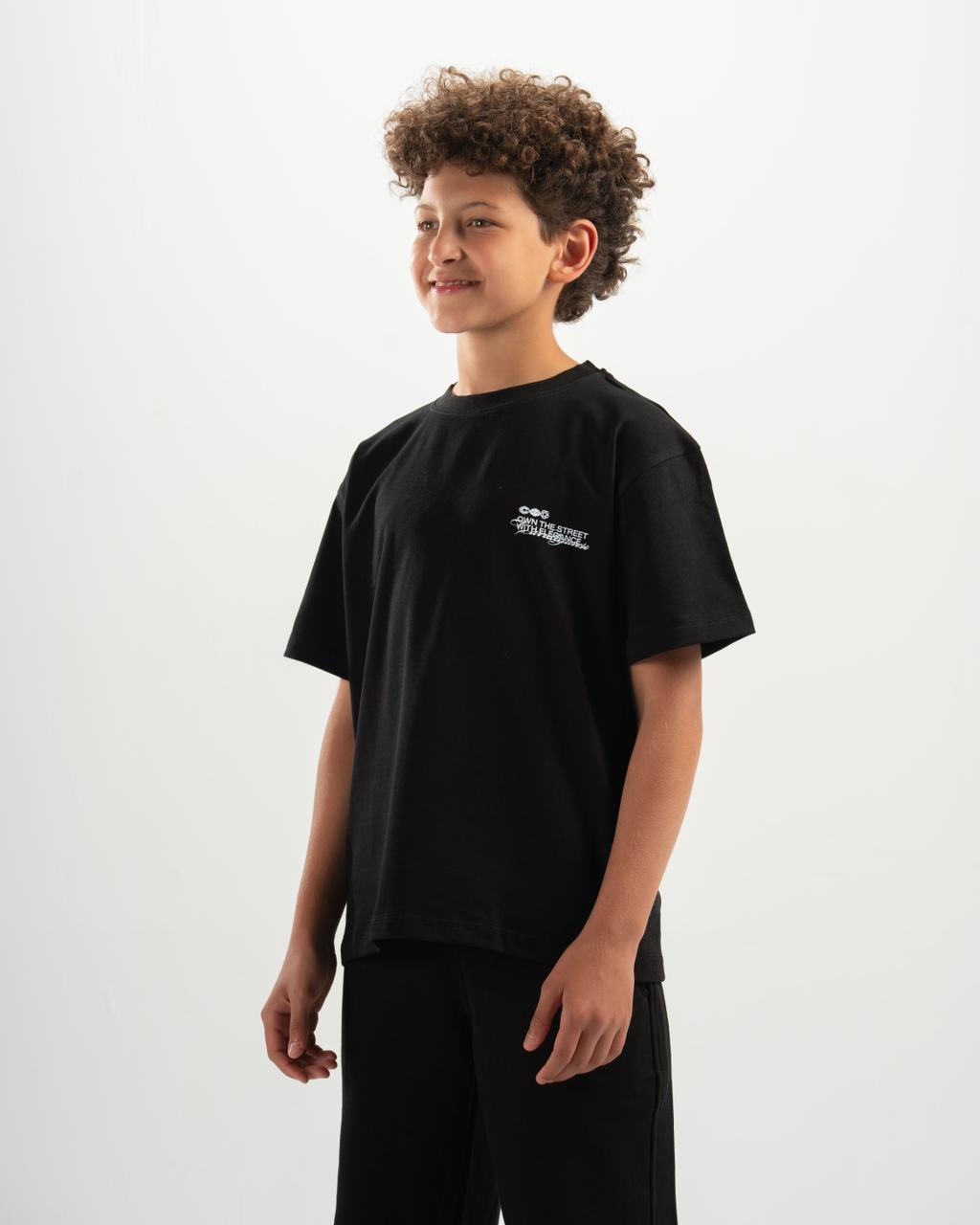Elegance kids black T-shirt