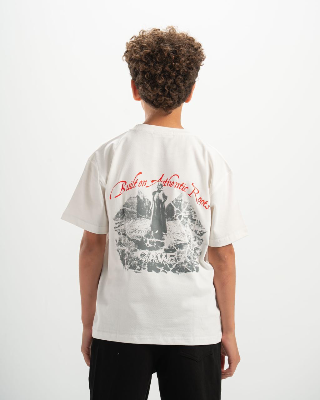authentic kids white T-shirt