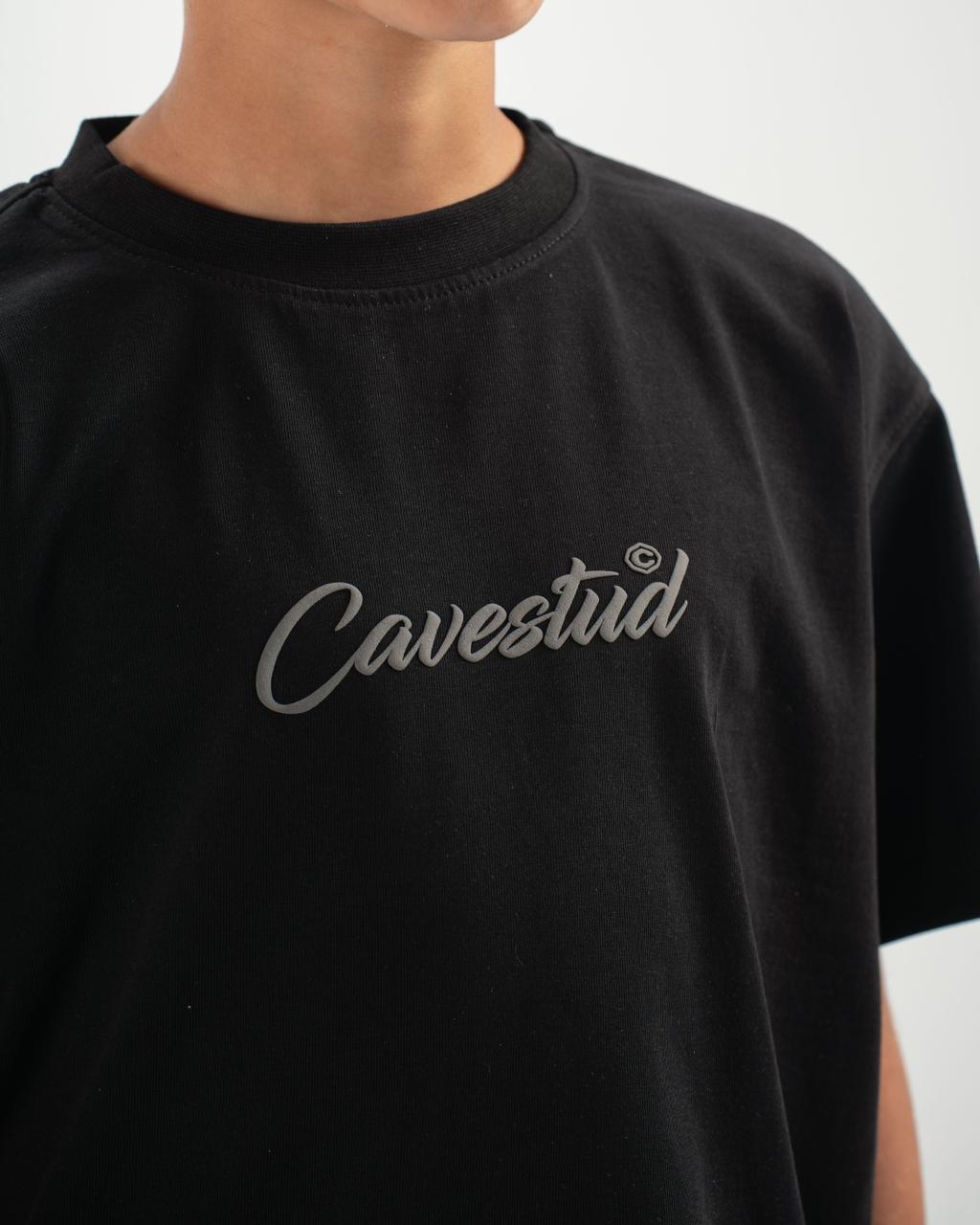 stud kids black T-shirt