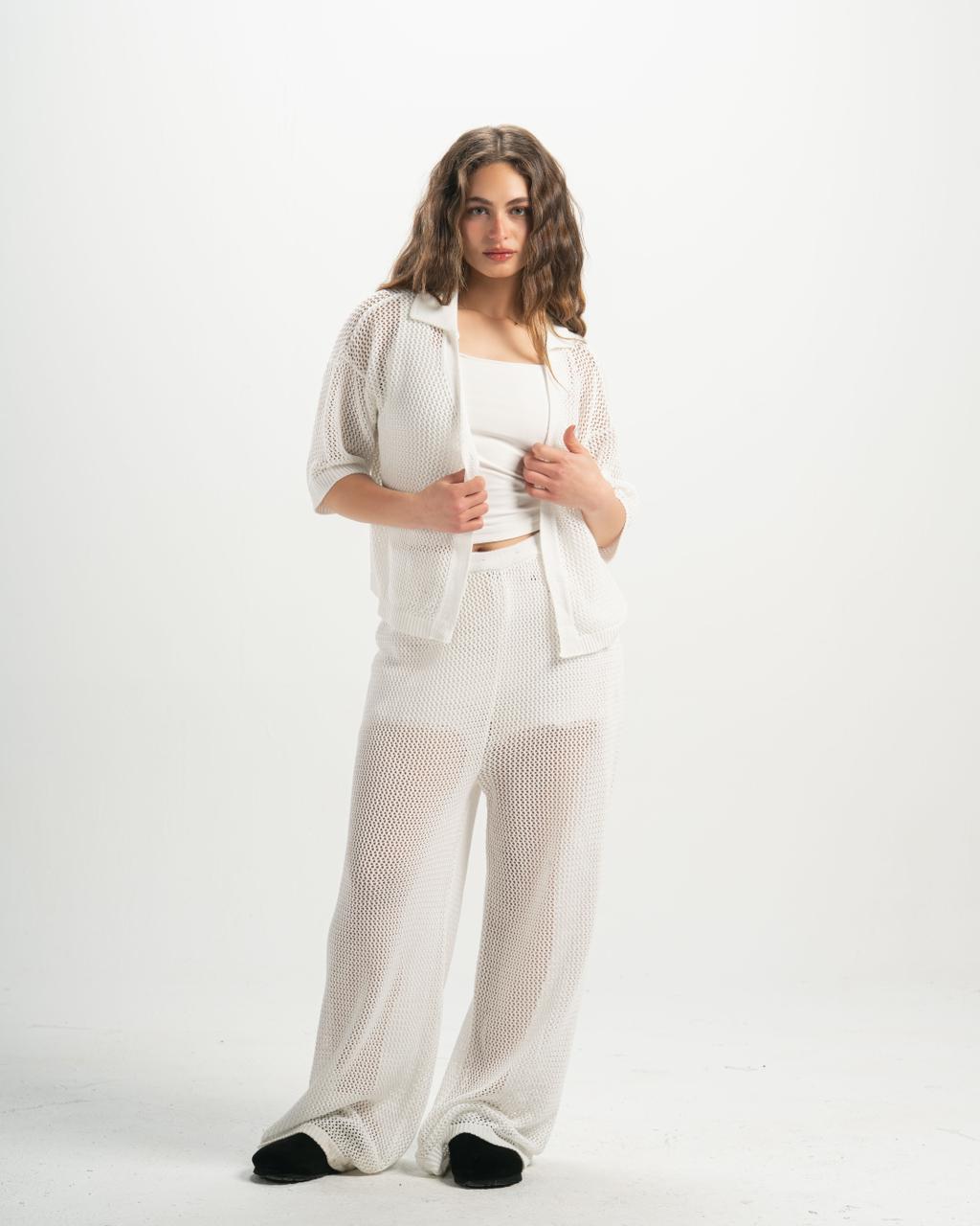 Knitted summer pants