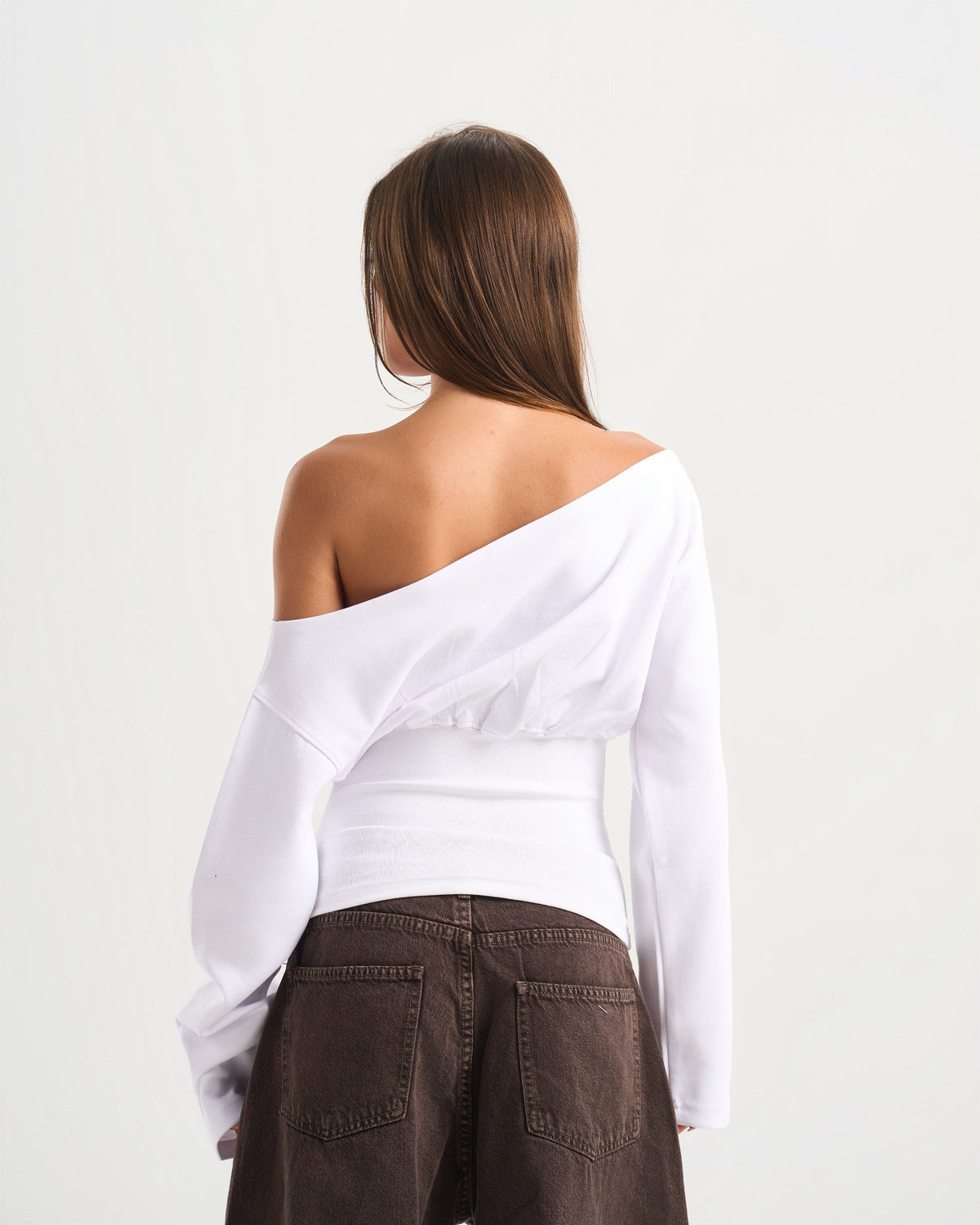 Cave White Off shoulder Top