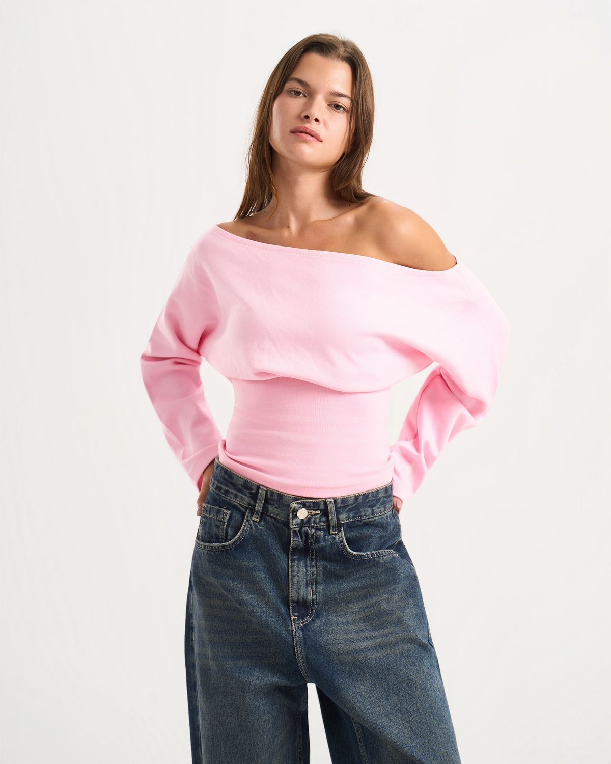Cave Pink Off Shoulder Top