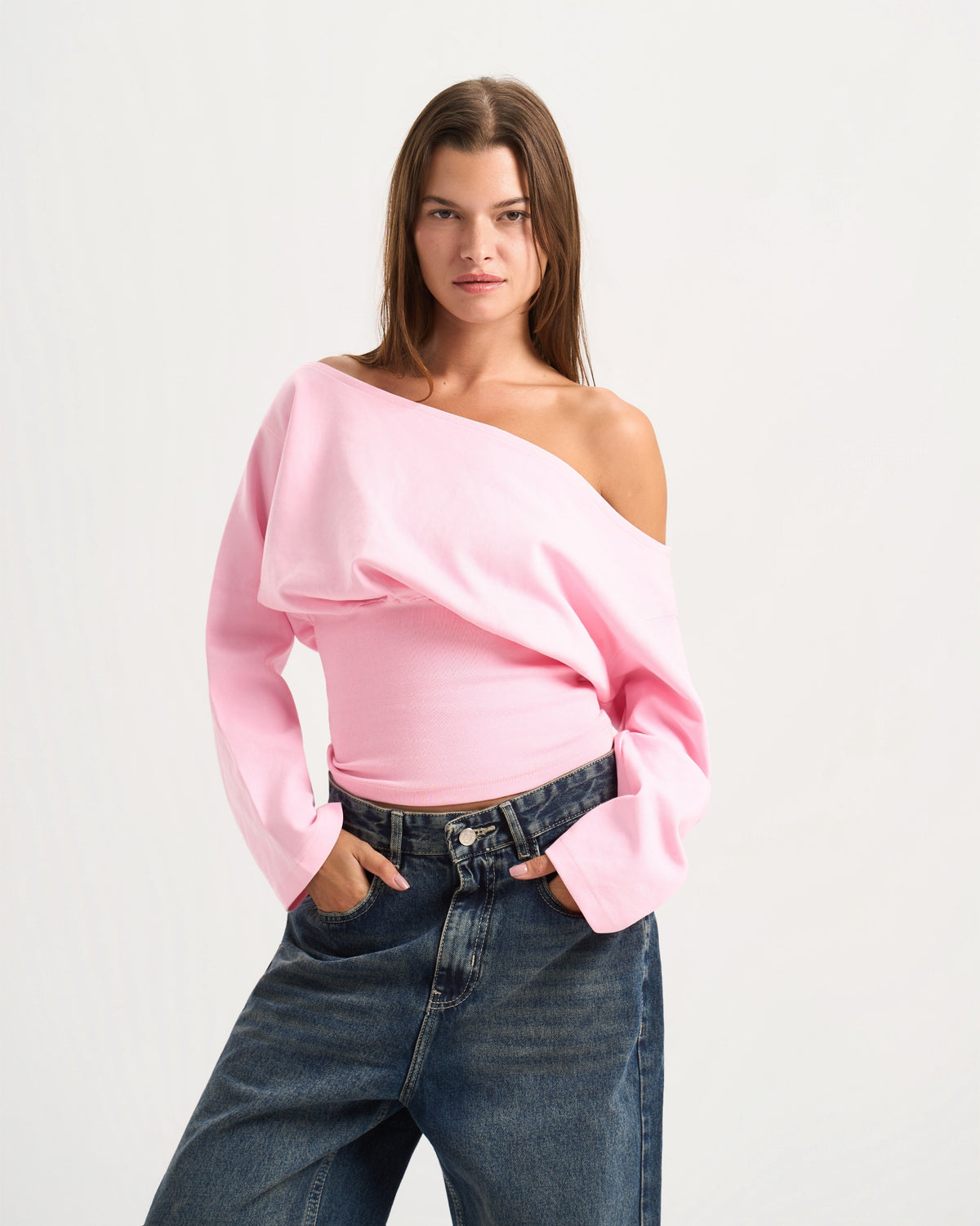 Cave Pink Off Shoulder Top