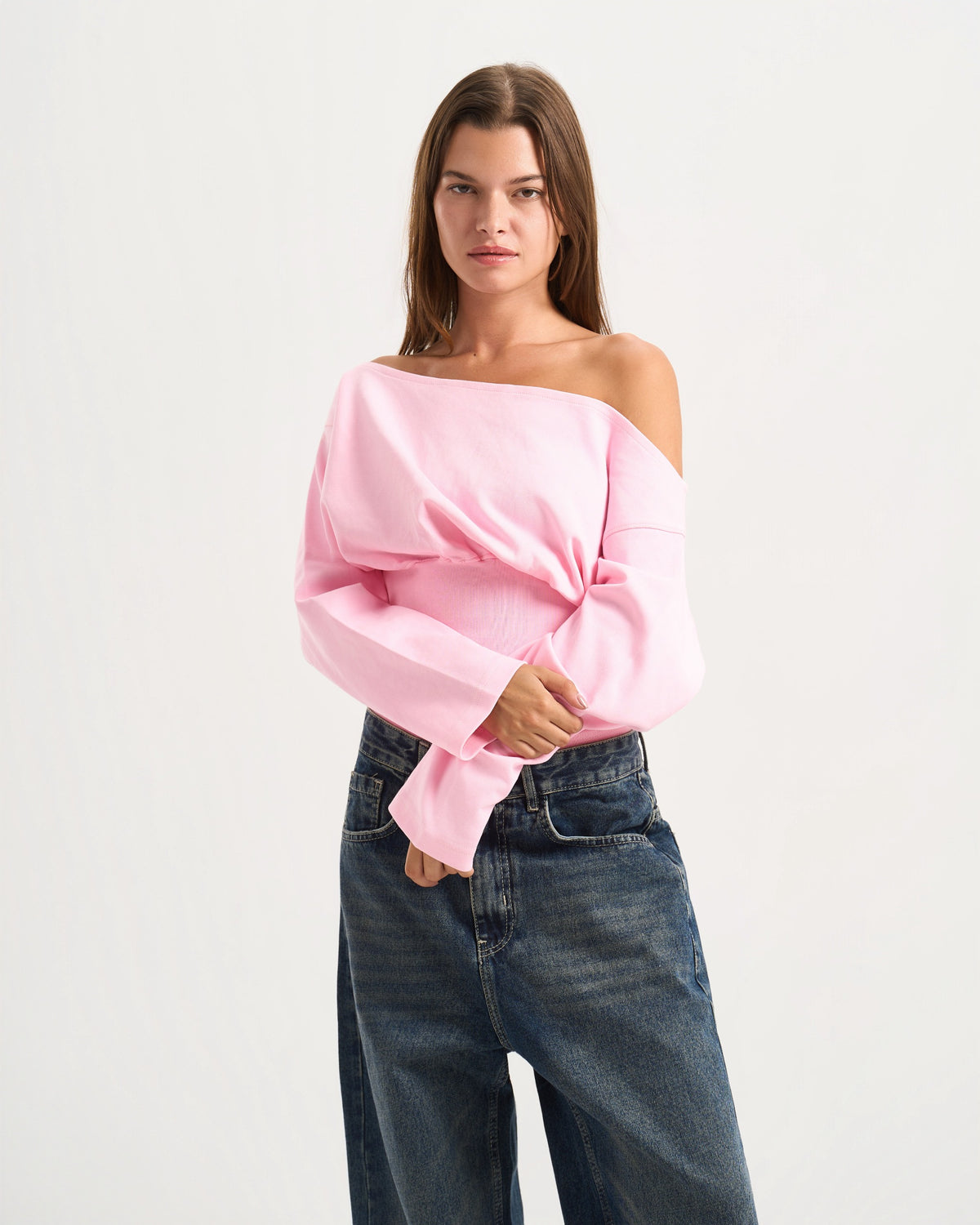 Cave Pink Off Shoulder Top