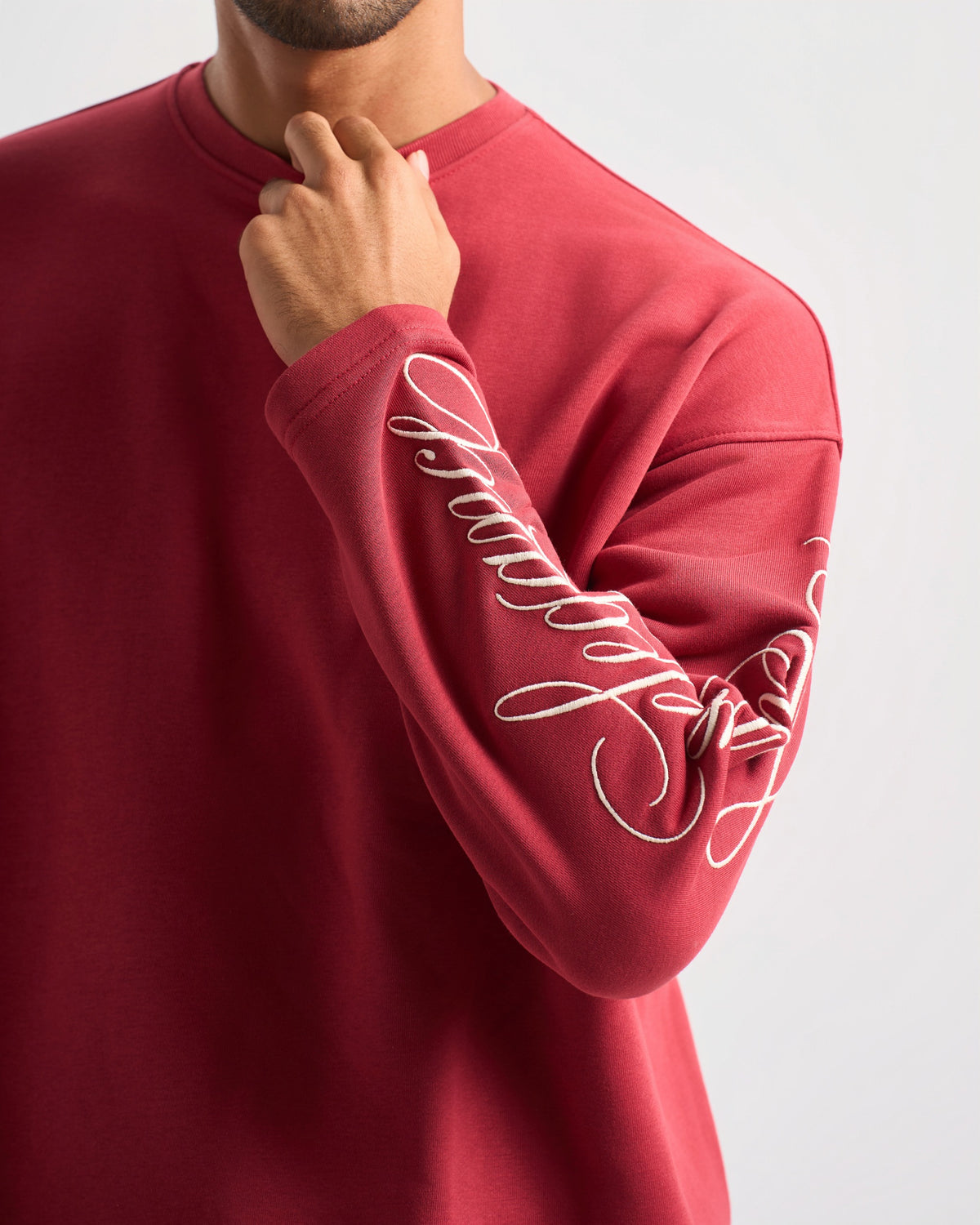 Cave`S Burgundy Crewneck