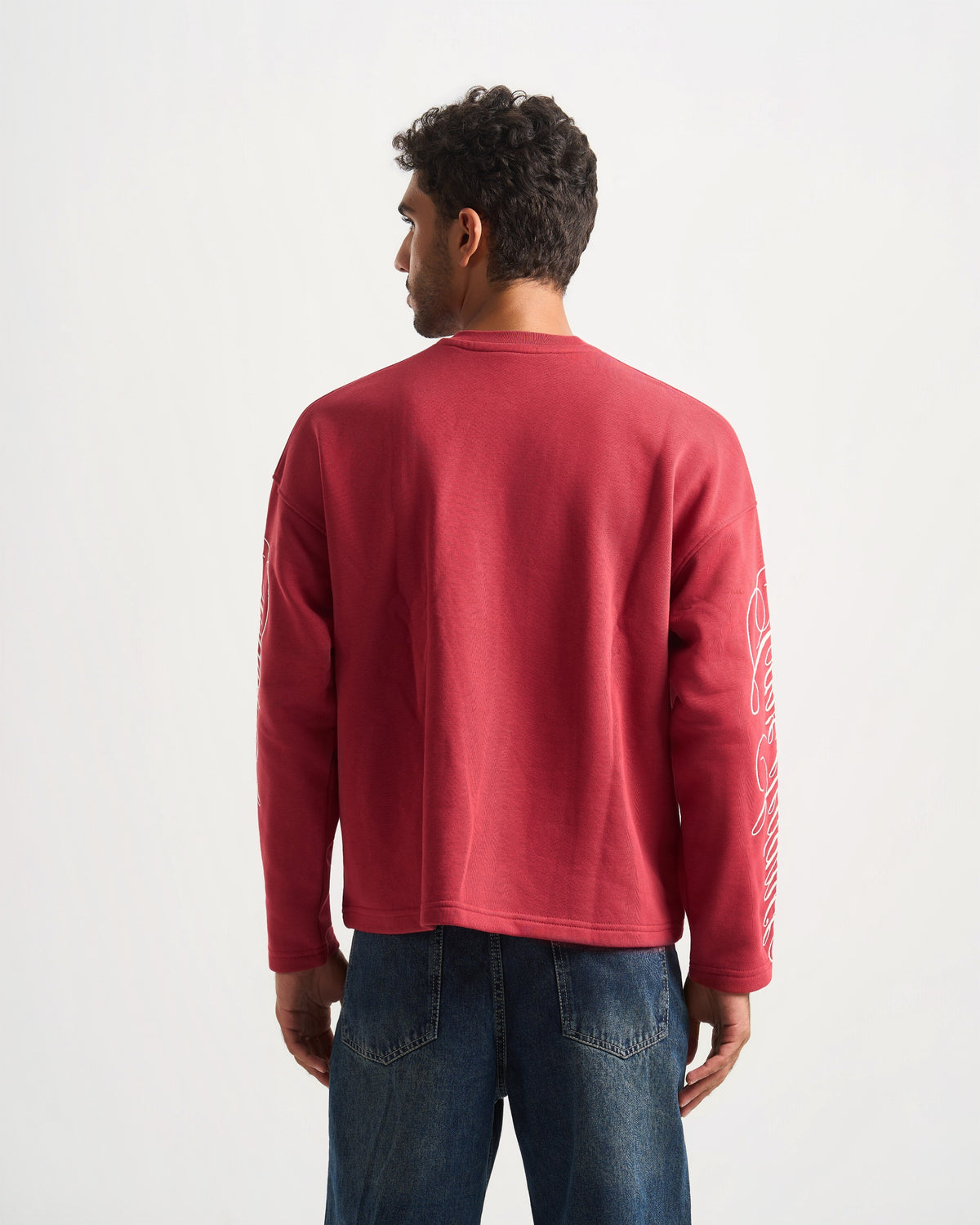 Cave`S Burgundy Crewneck