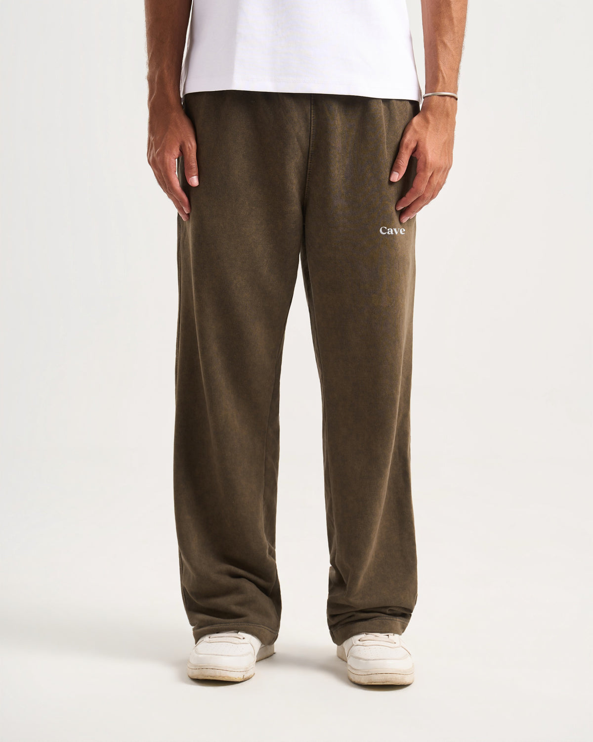 Brown washed sweatpants