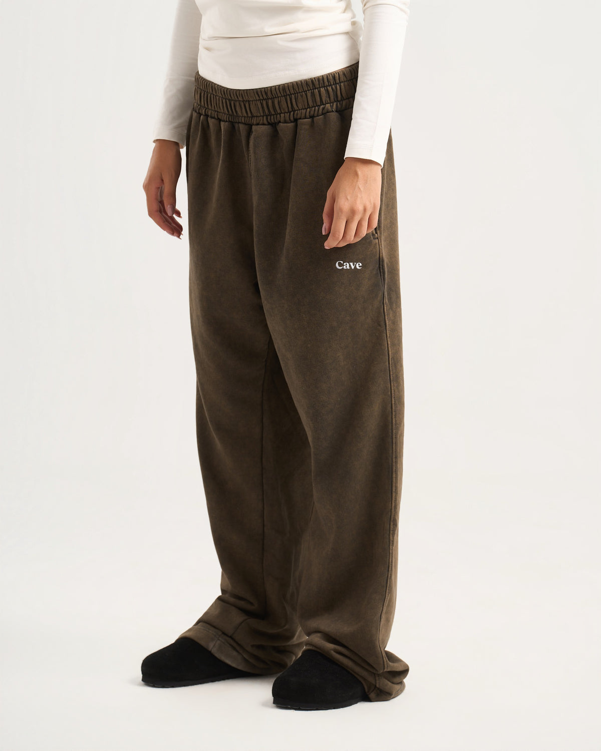 Brown washed sweatpants