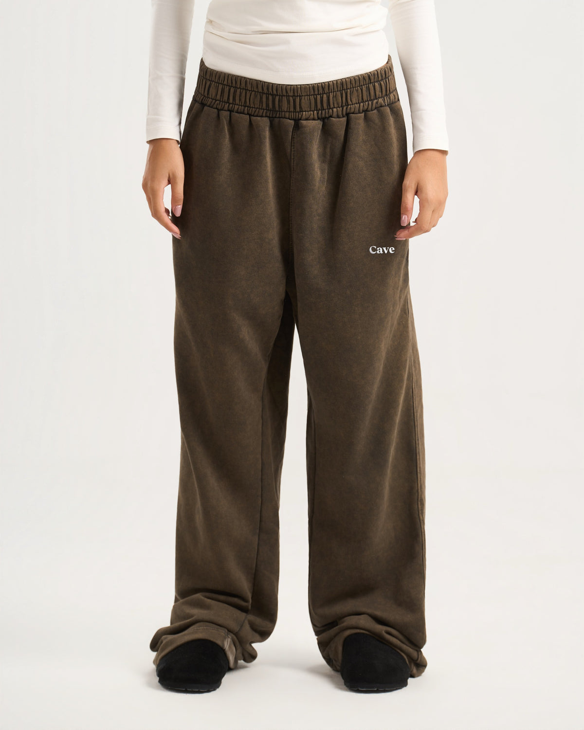 Brown washed sweatpants