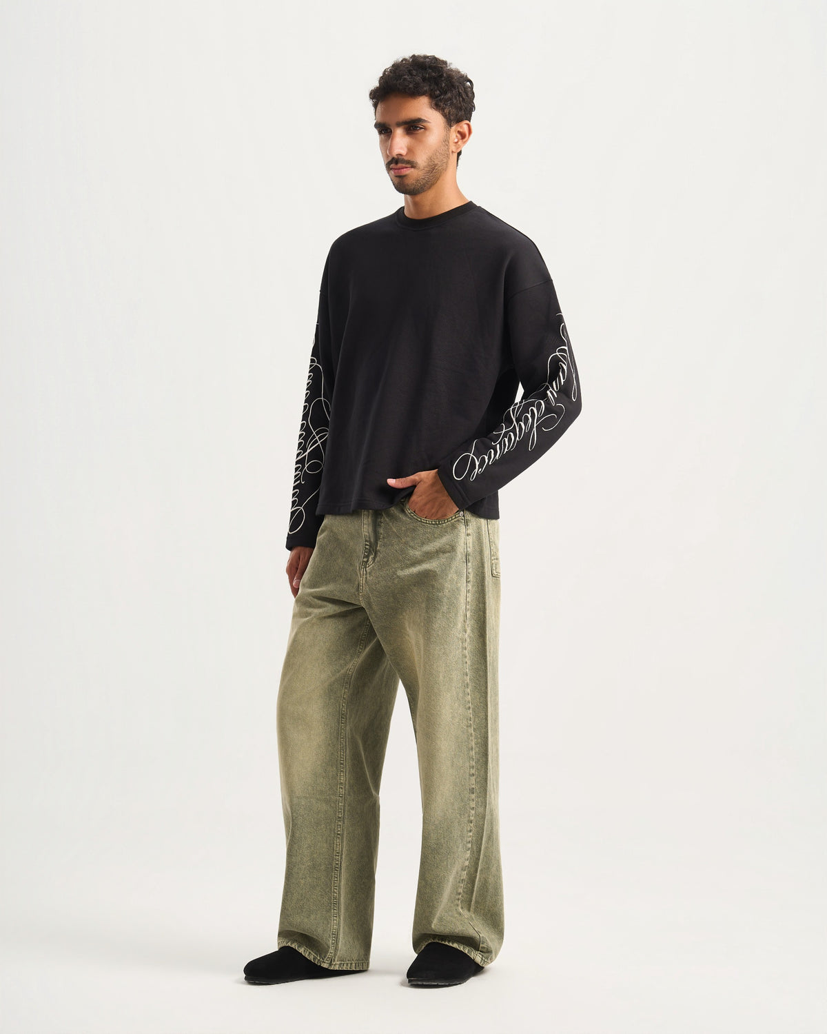 Unisex Olive denim