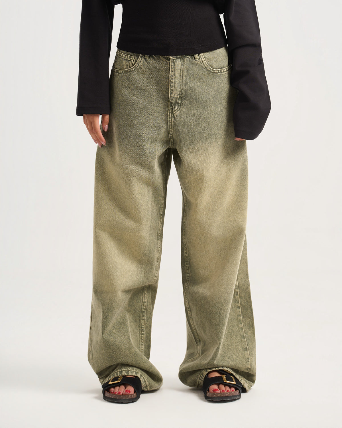 Unisex Olive denim