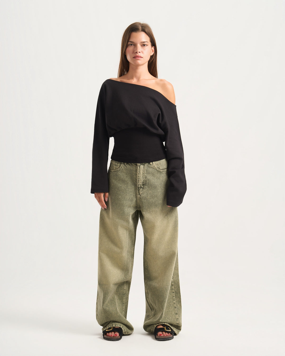 Unisex Olive denim