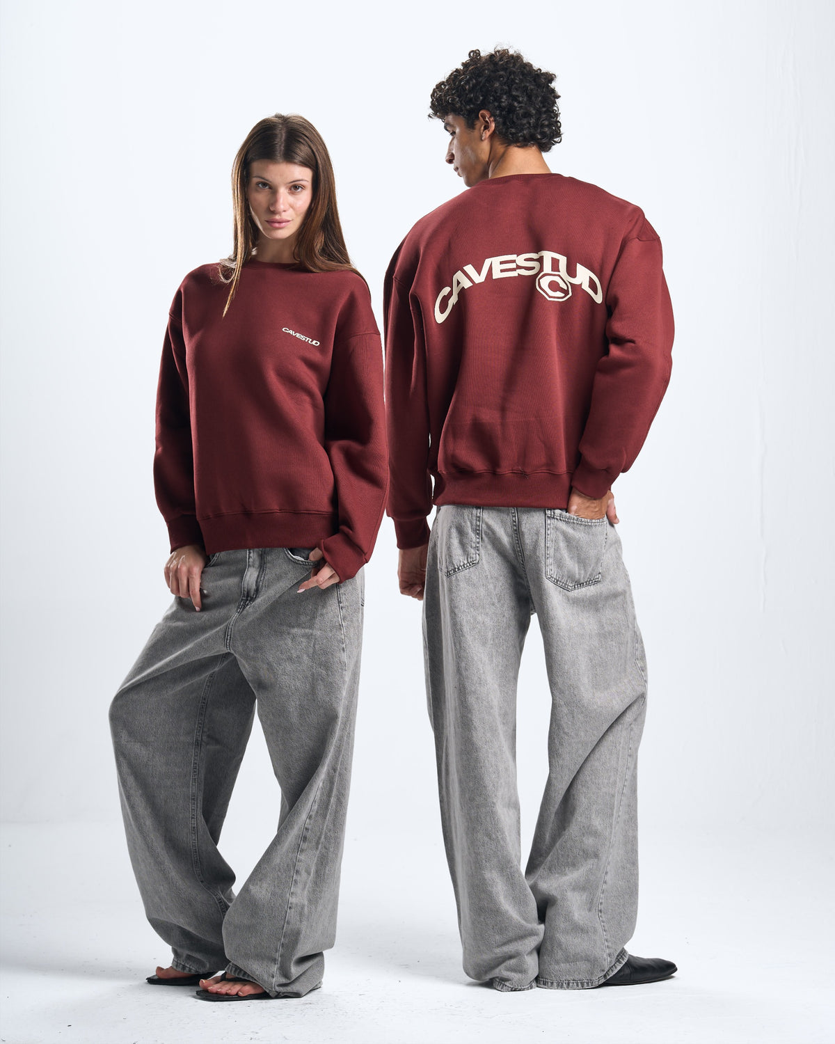 outcast Burgundy crewneck