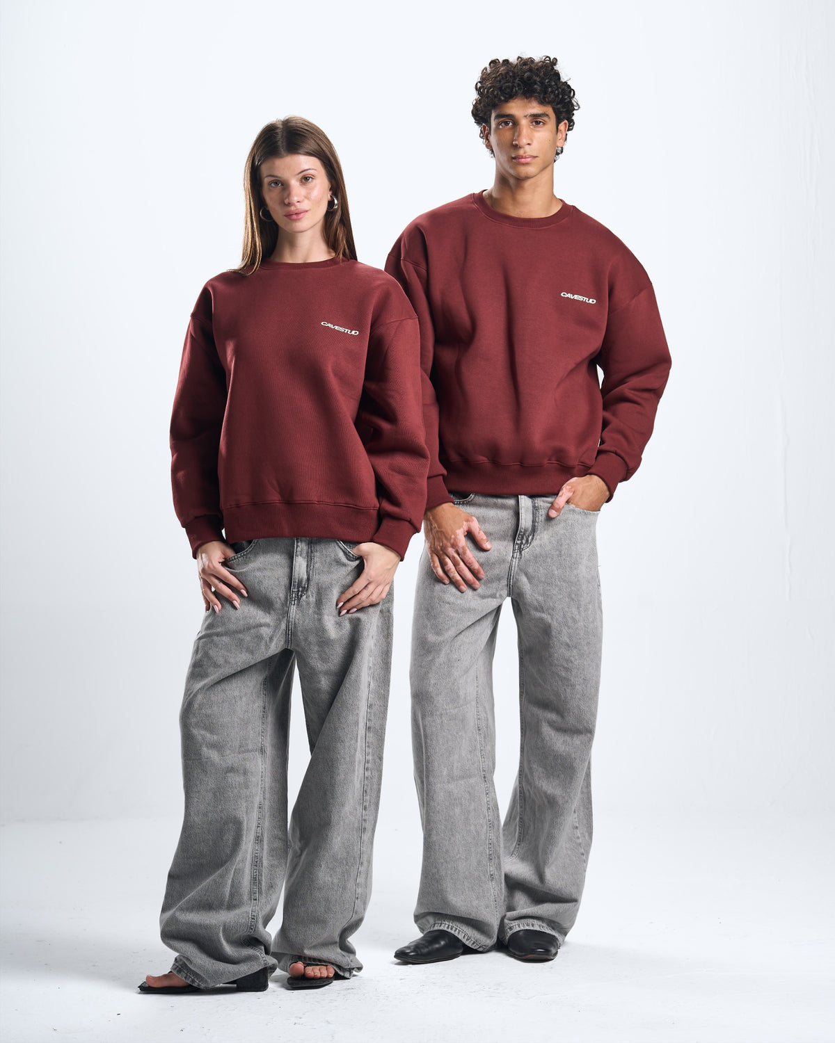 outcast Burgundy crewneck