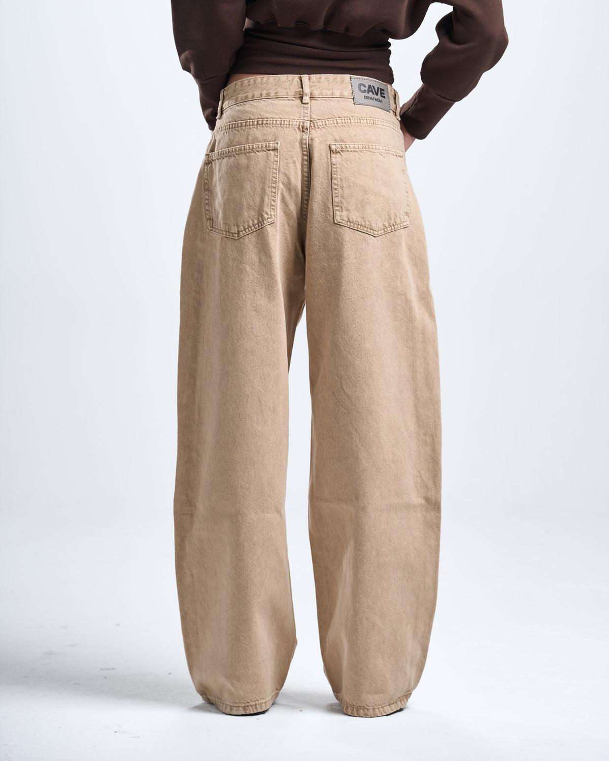 Unisex beige denim
