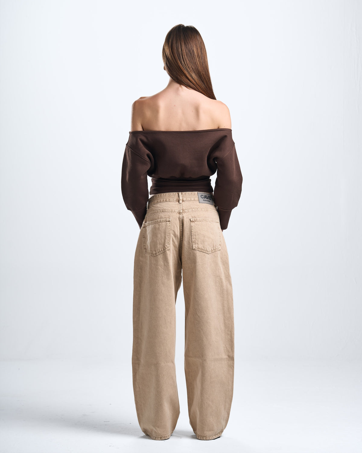 Unisex beige denim