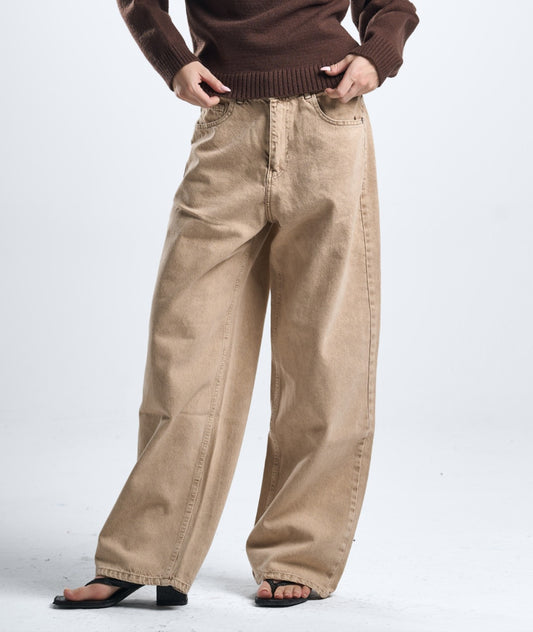 Unisex beige denim