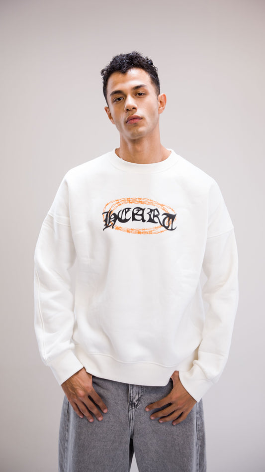 Chain White crewneck