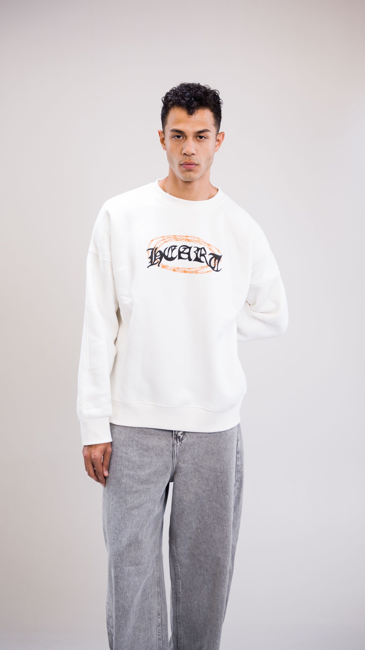 Chain White crewneck