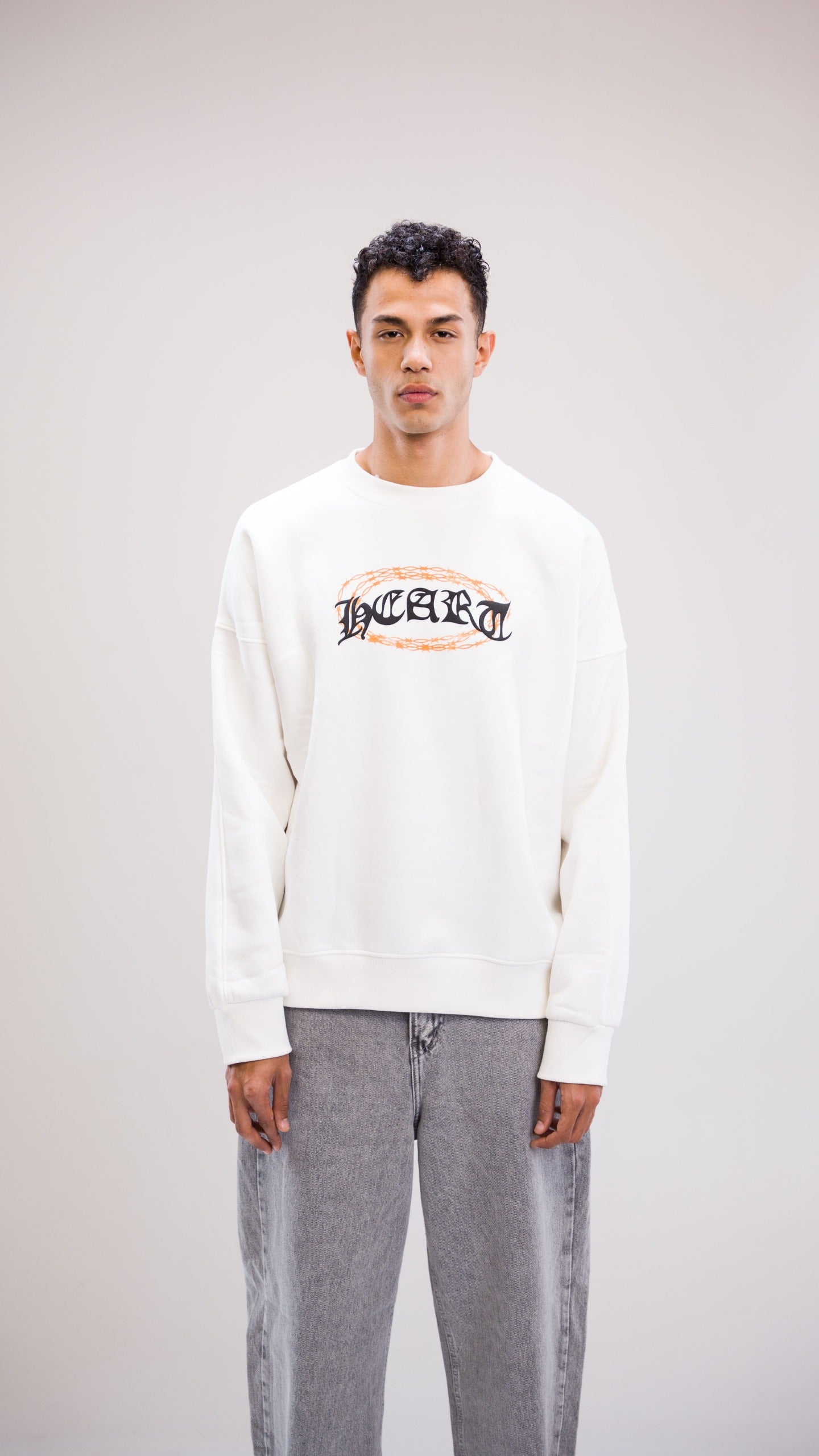 Chain White crewneck