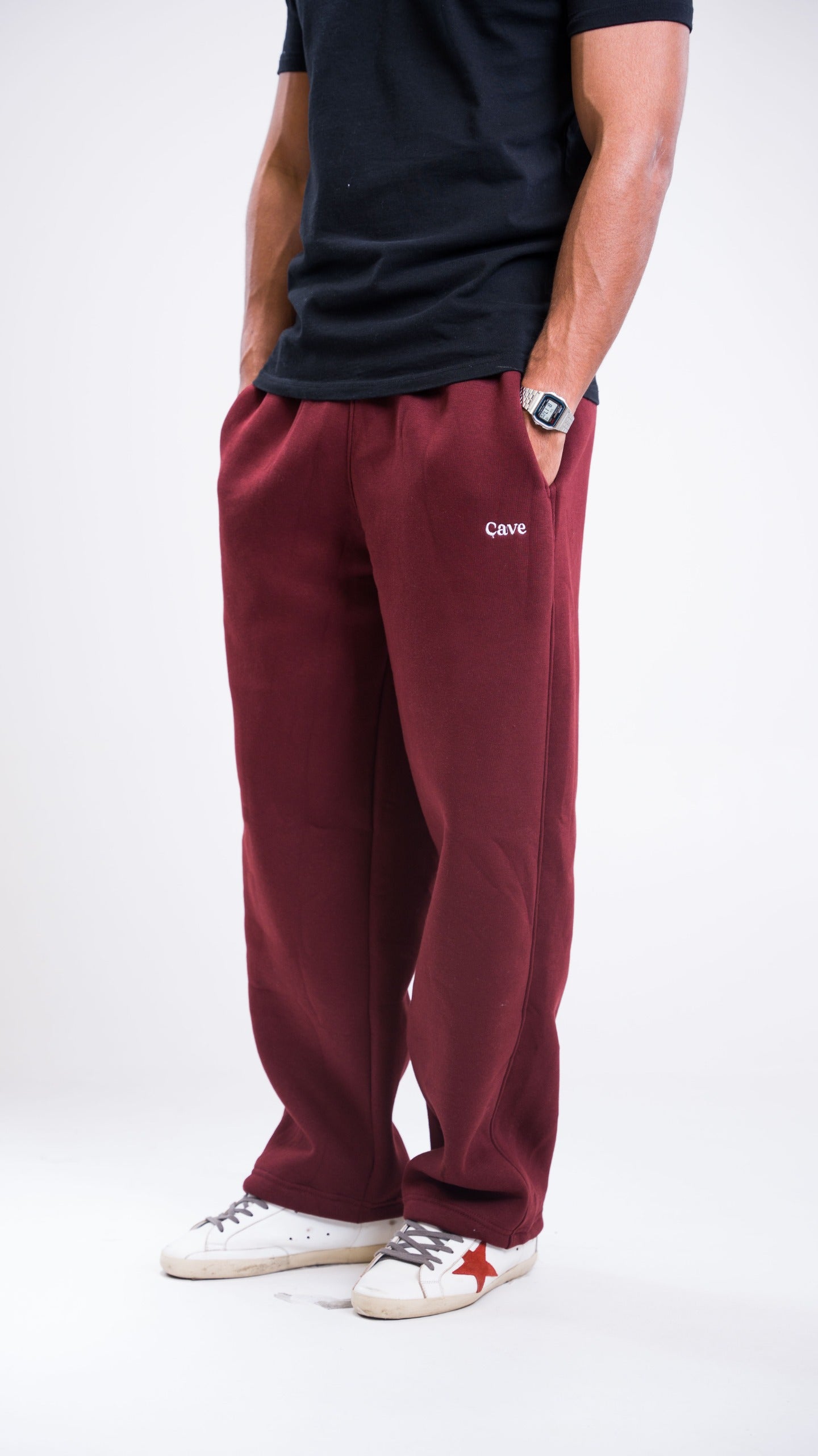 Winter Burgundy Sweatpants
