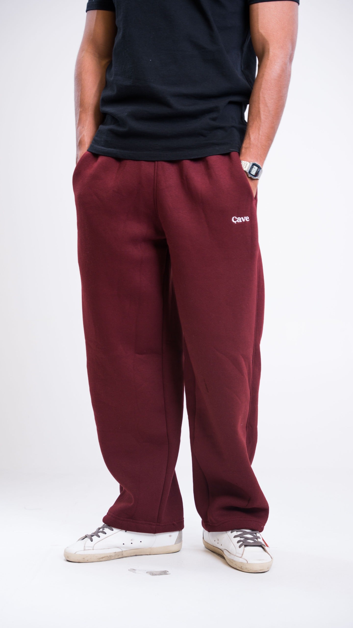 Winter Burgundy Sweatpants