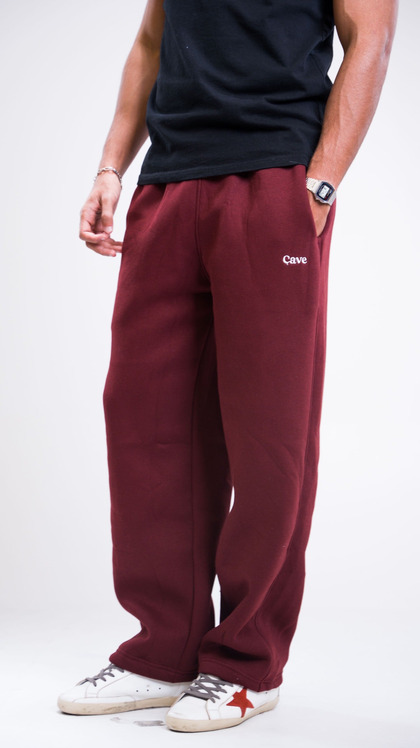 Winter Burgundy Sweatpants