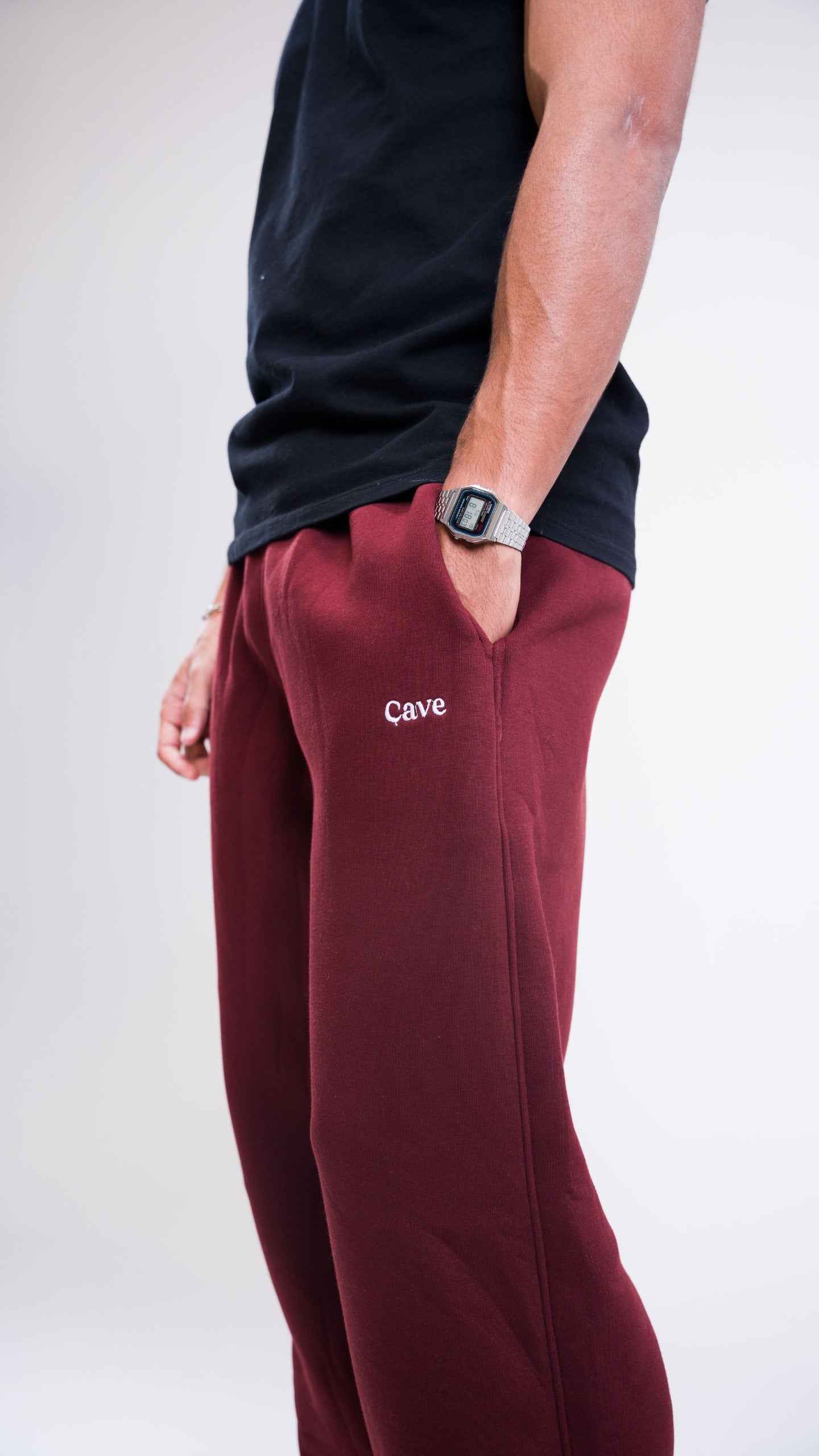 Winter Burgundy Sweatpants