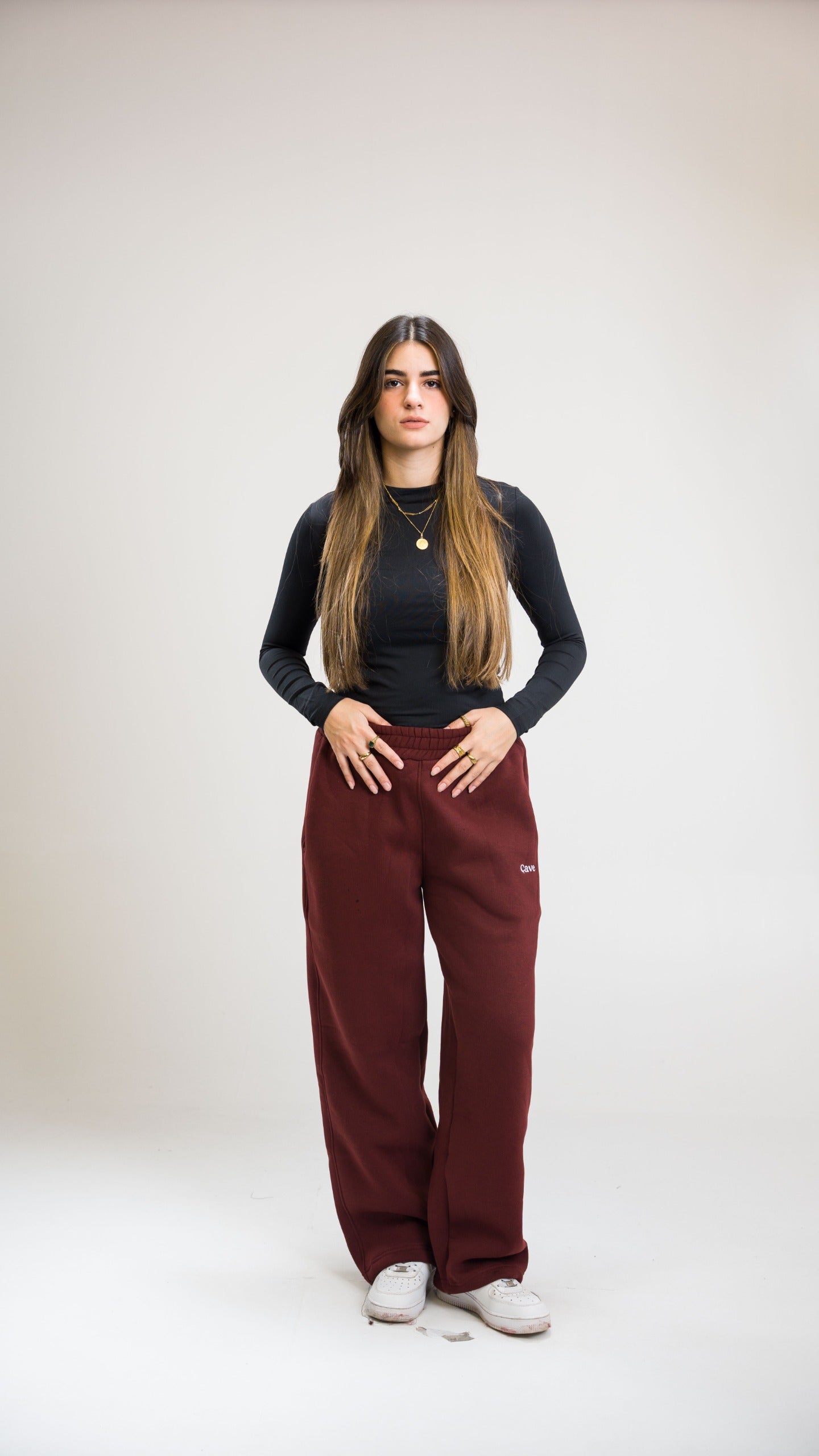 Winter Burgundy Sweatpants