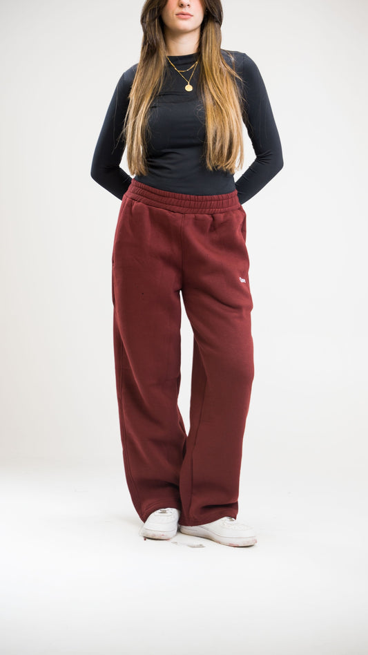 Winter Burgundy Sweatpants