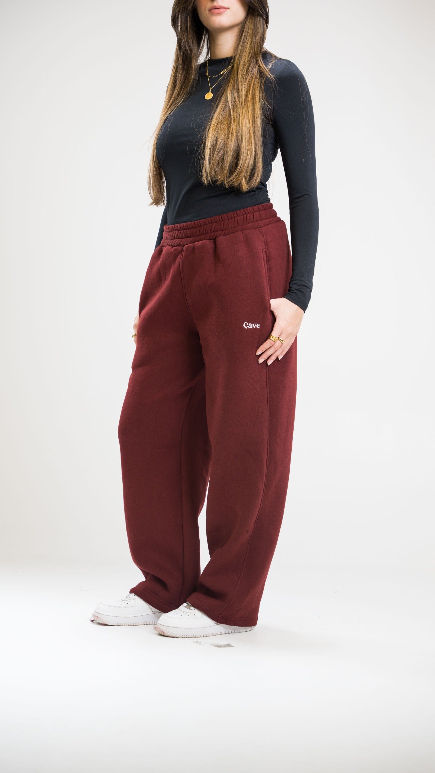 Winter Burgundy Sweatpants