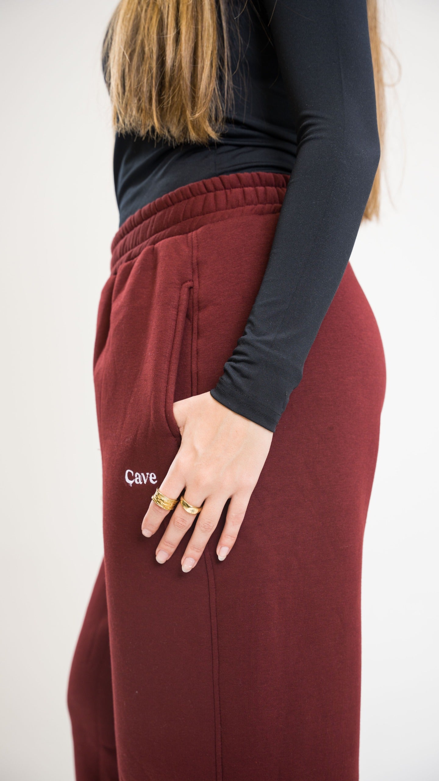 Winter Burgundy Sweatpants