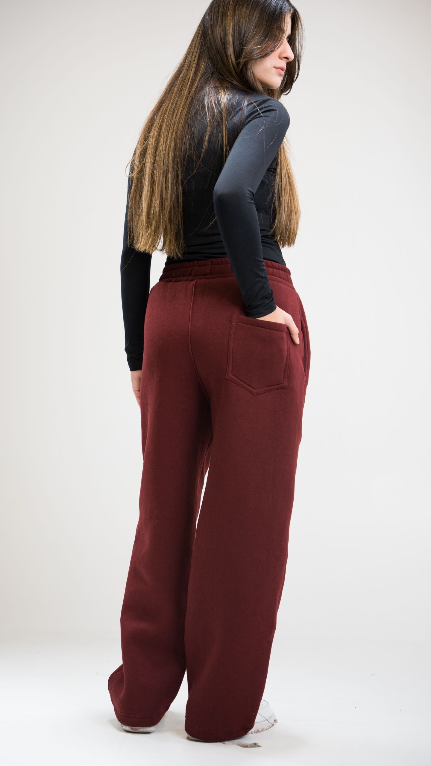Winter Burgundy Sweatpants