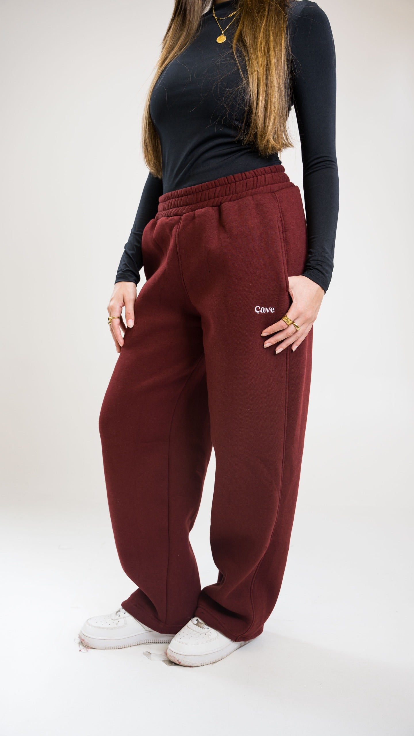 Winter Burgundy Sweatpants