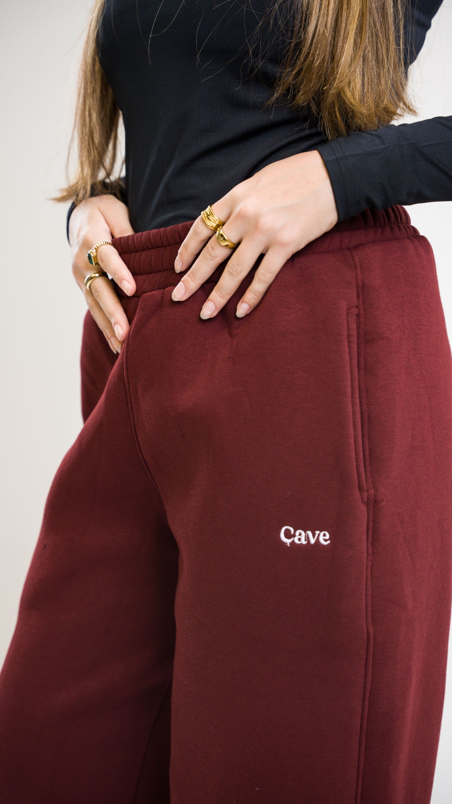 Winter Burgundy Sweatpants