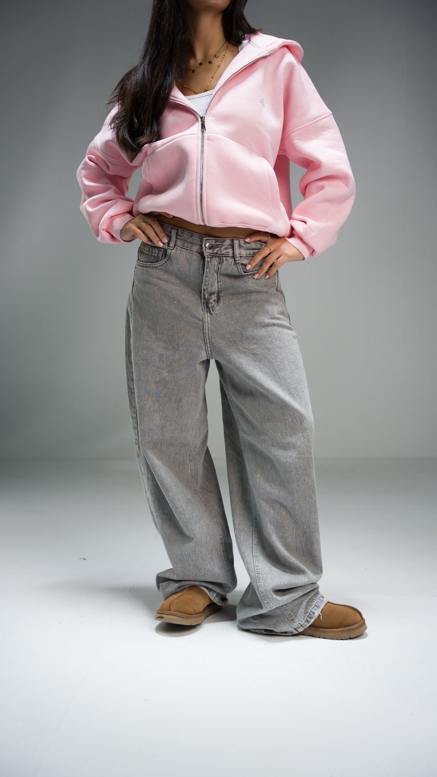 Unisex Grey Denim