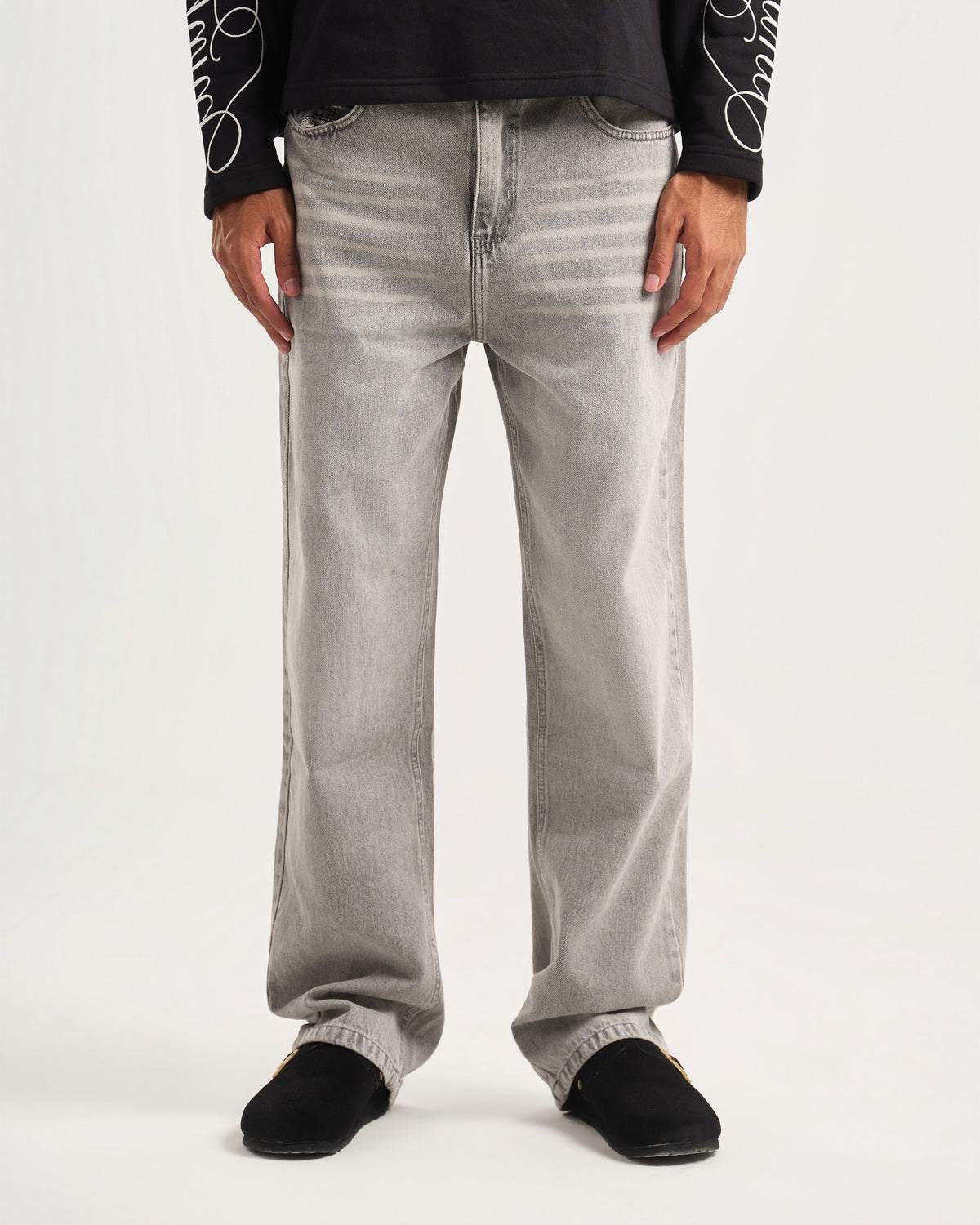 Wideleg Grey Denim