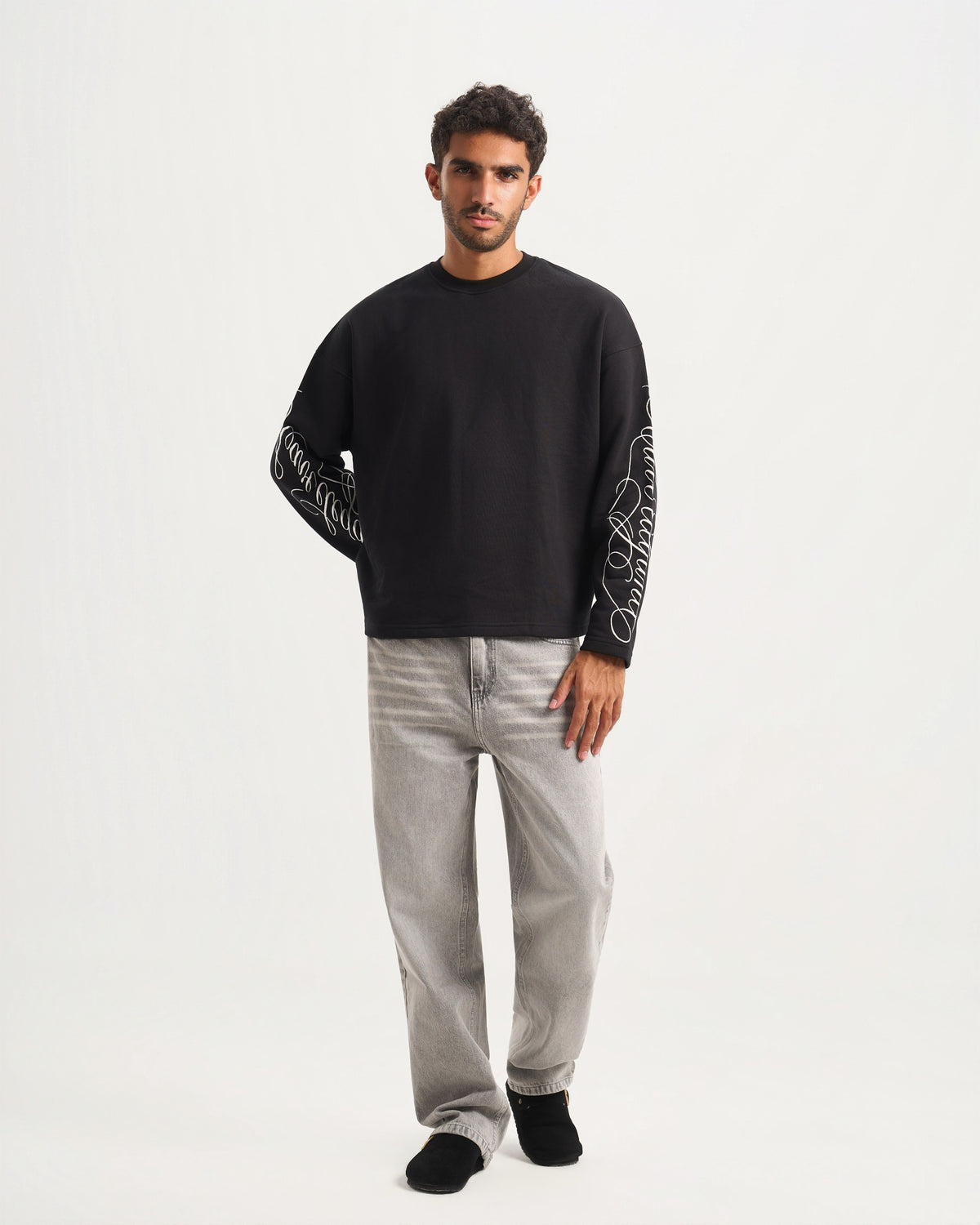 Wideleg Grey Denim